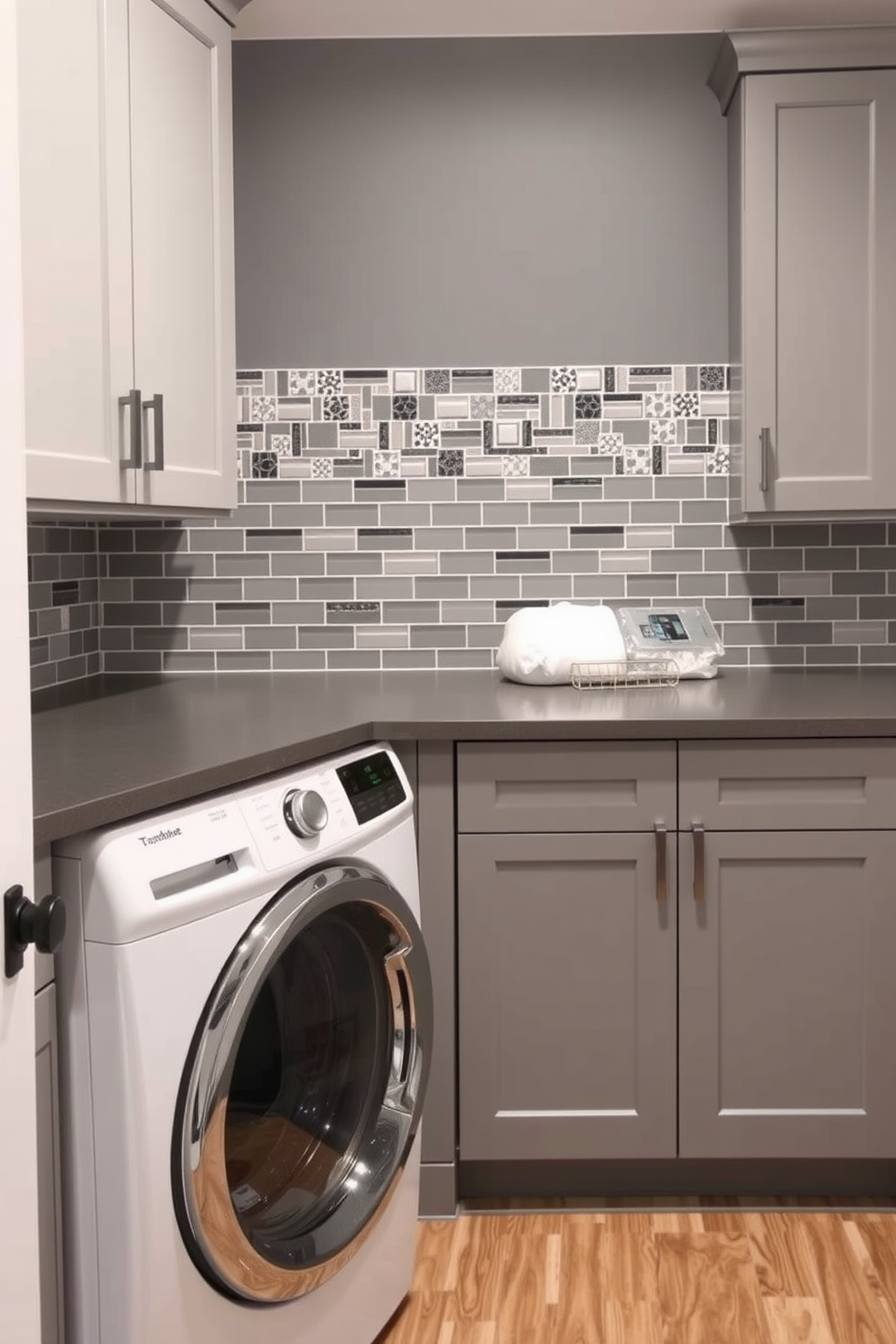 Gray Laundry Room Design Ideas 23