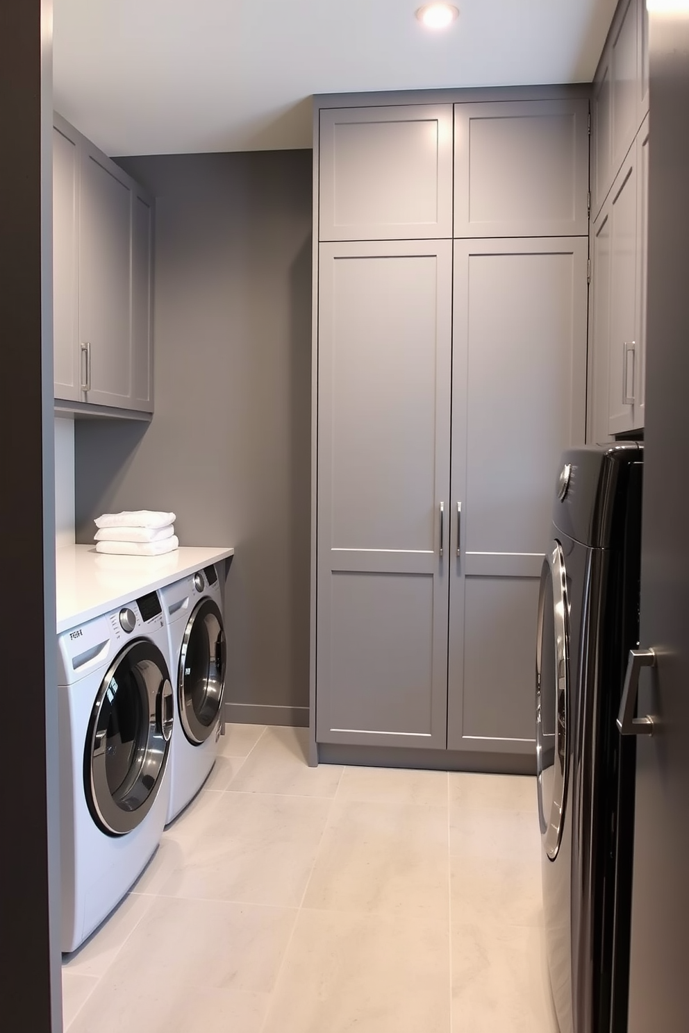 Gray Laundry Room Design Ideas 24