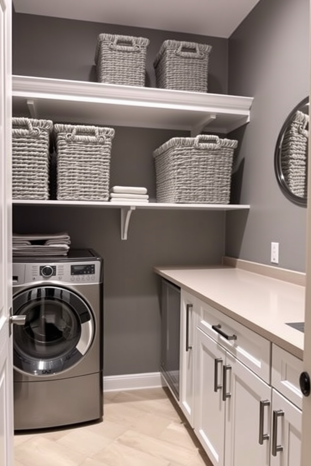 Gray Laundry Room Design Ideas 25