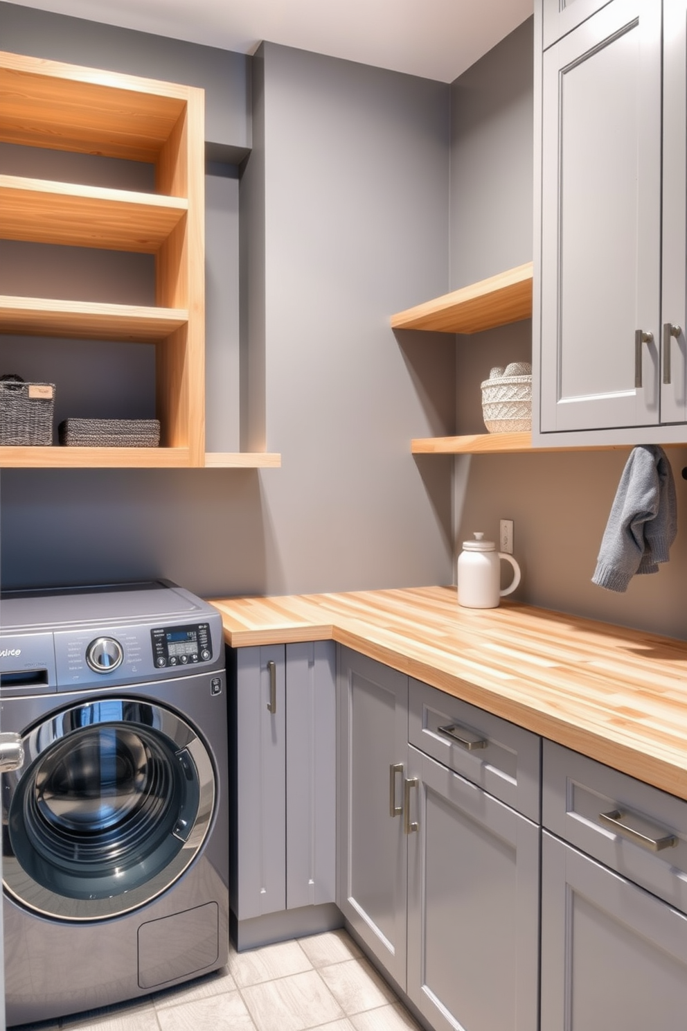 Gray Laundry Room Design Ideas 27