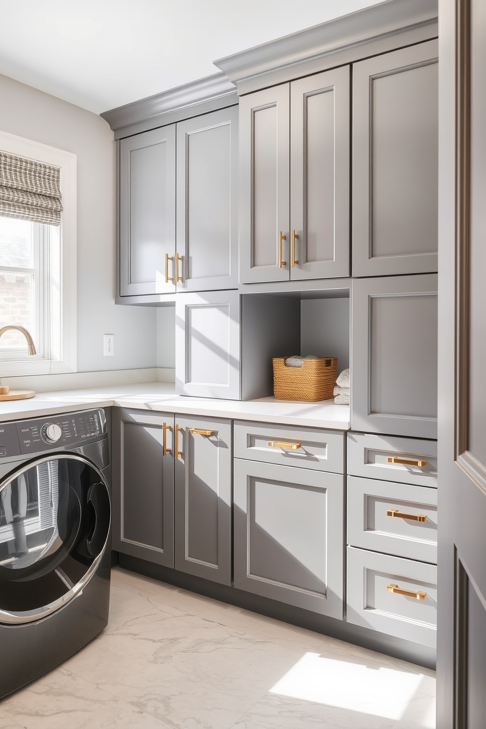 Gray Laundry Room Design Ideas 29