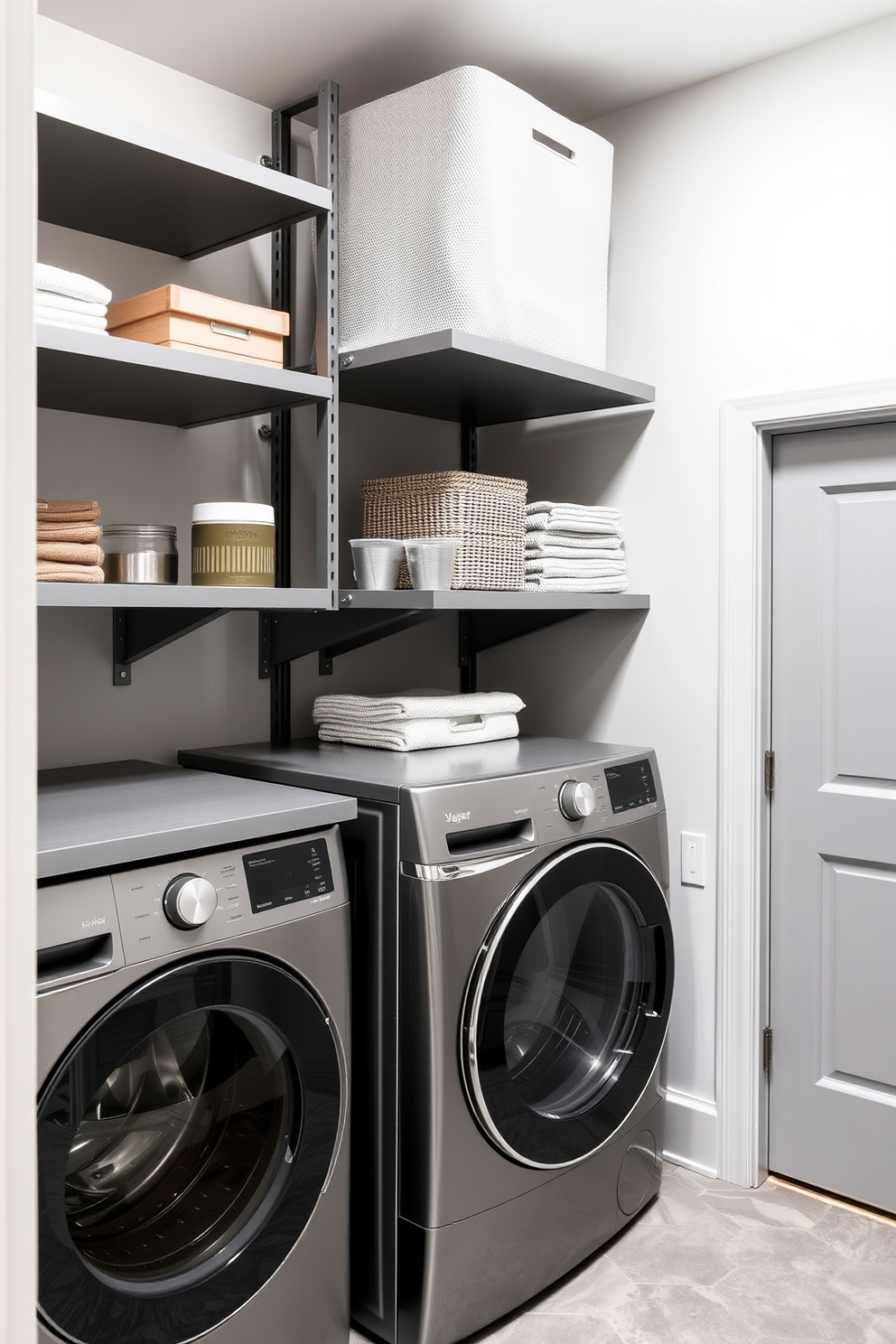 Gray Laundry Room Design Ideas 9