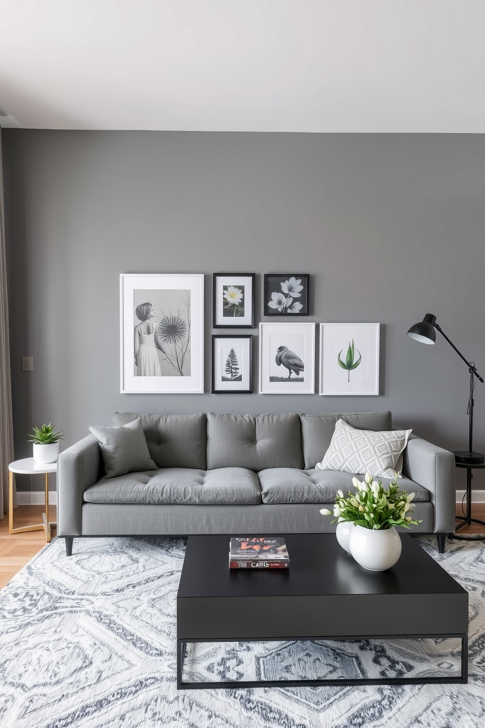 Gray Living Room Design Ideas 19