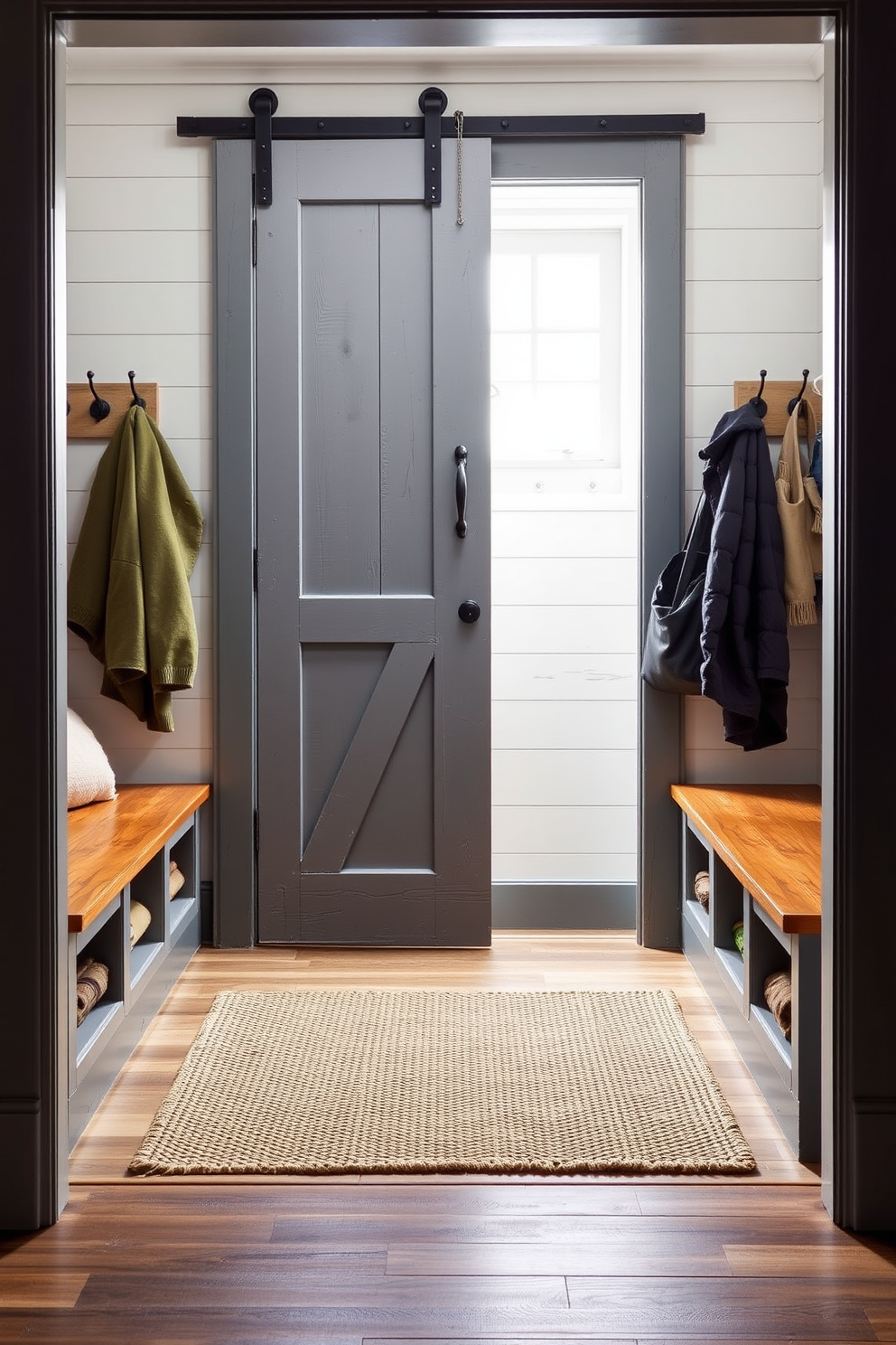 Gray Mudroom Design Ideas 12