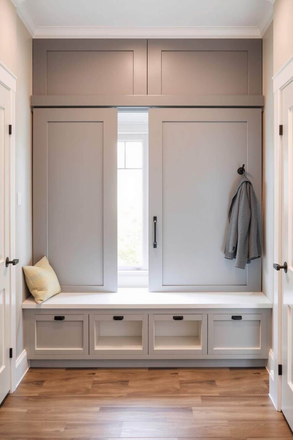 Gray Mudroom Design Ideas 15