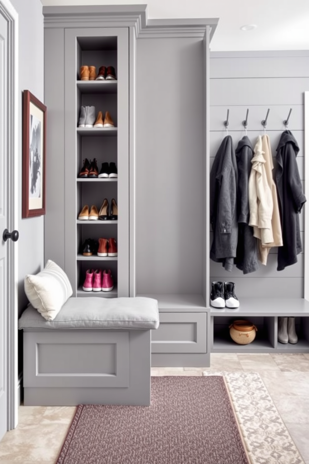 Gray Mudroom Design Ideas 19