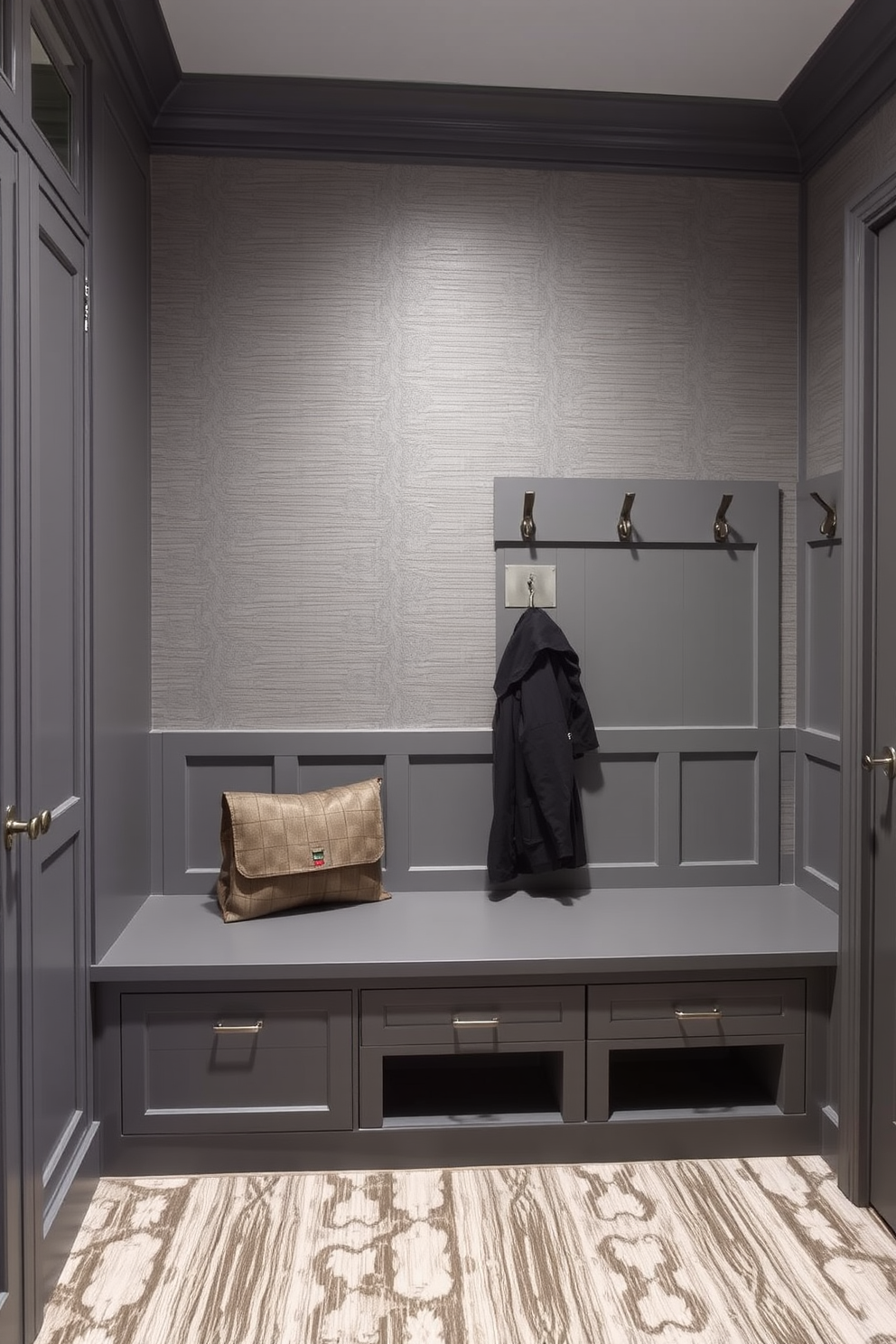 Gray Mudroom Design Ideas 21