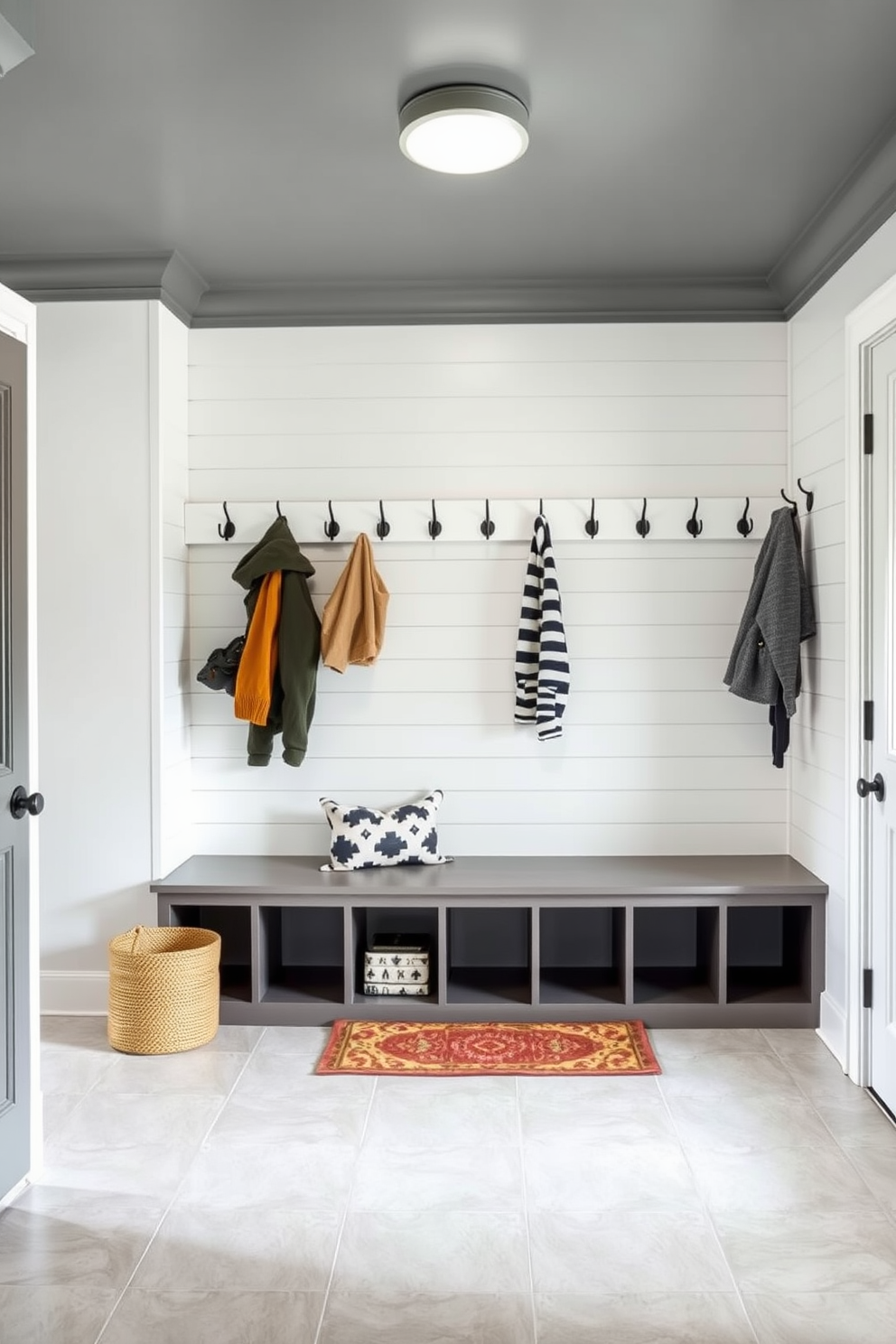 Gray Mudroom Design Ideas 24