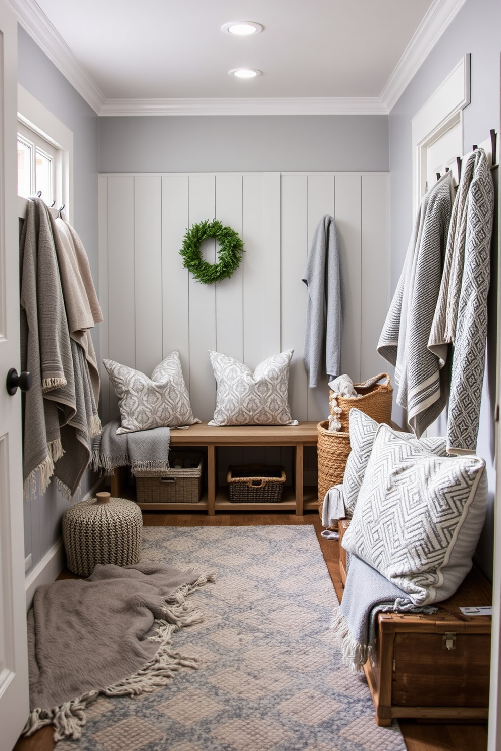 Gray Mudroom Design Ideas 25