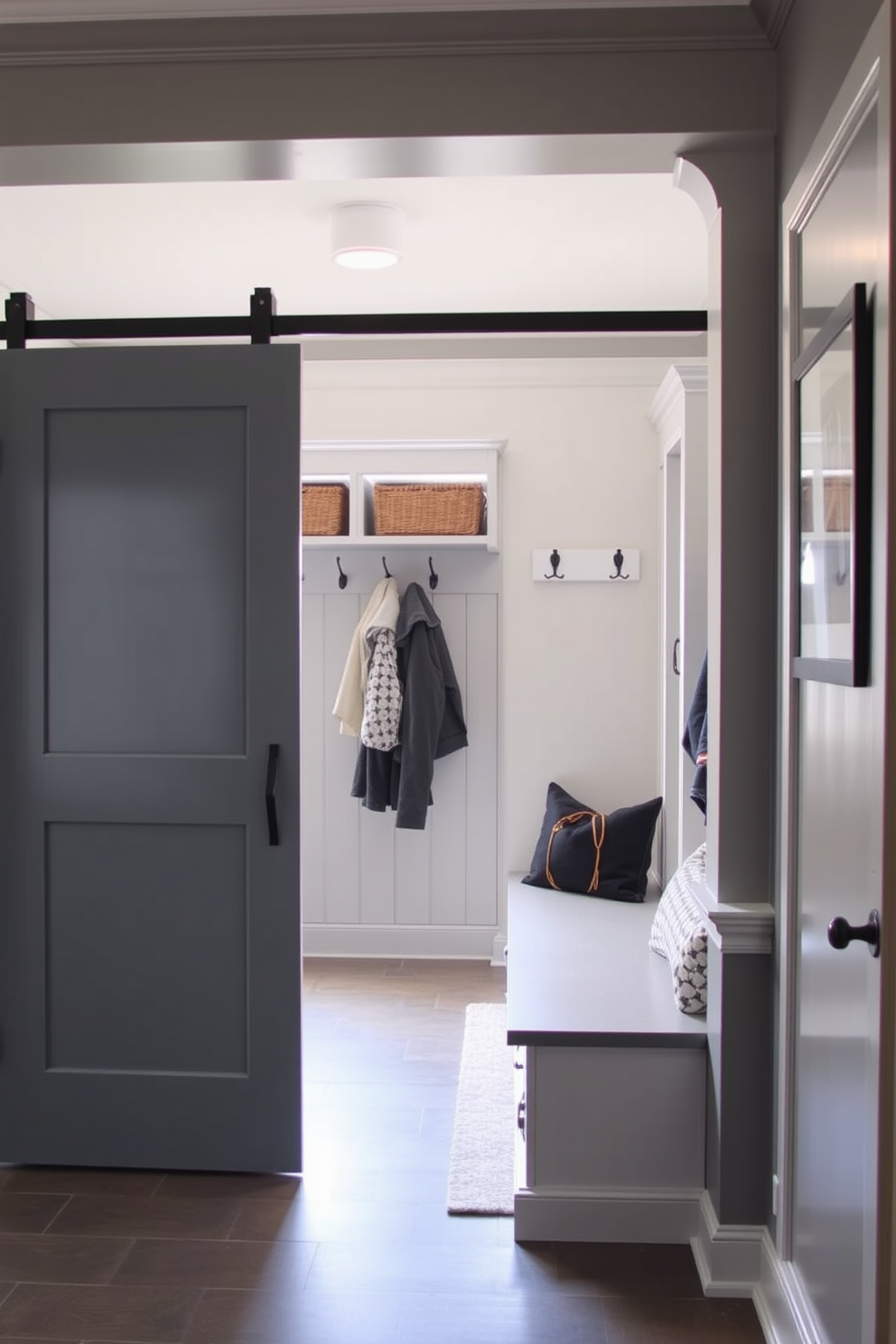 Gray Mudroom Design Ideas 26