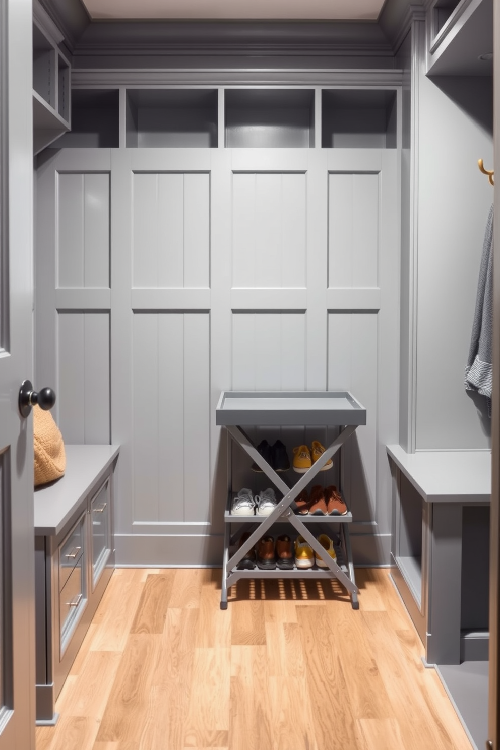 Gray Mudroom Design Ideas 27