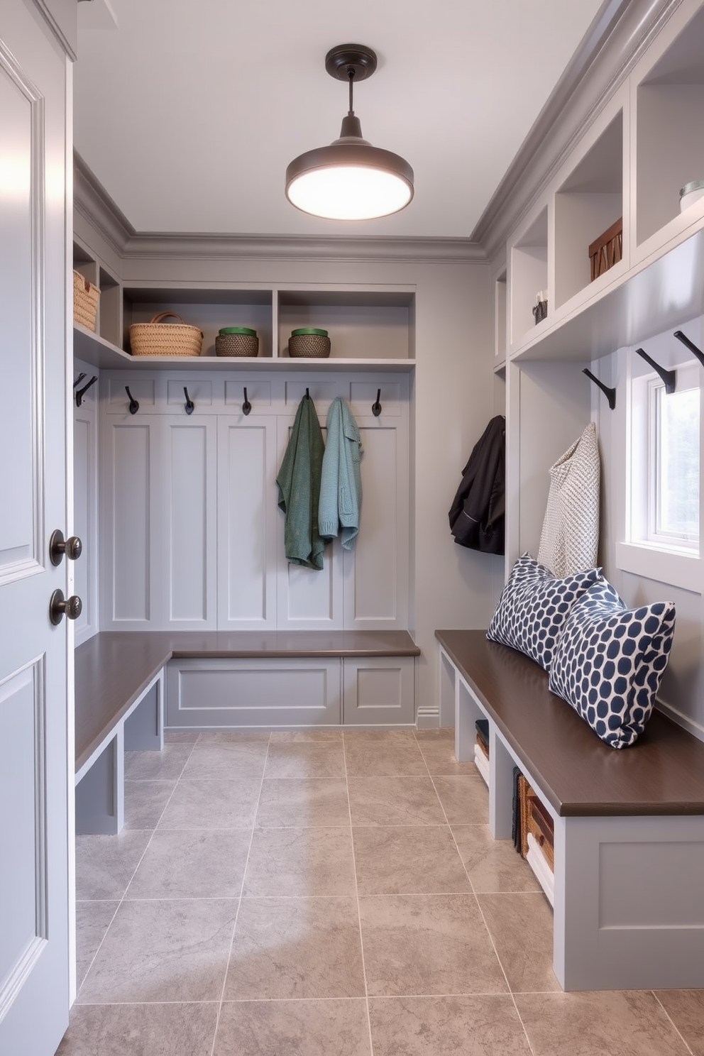 Gray Mudroom Design Ideas 3