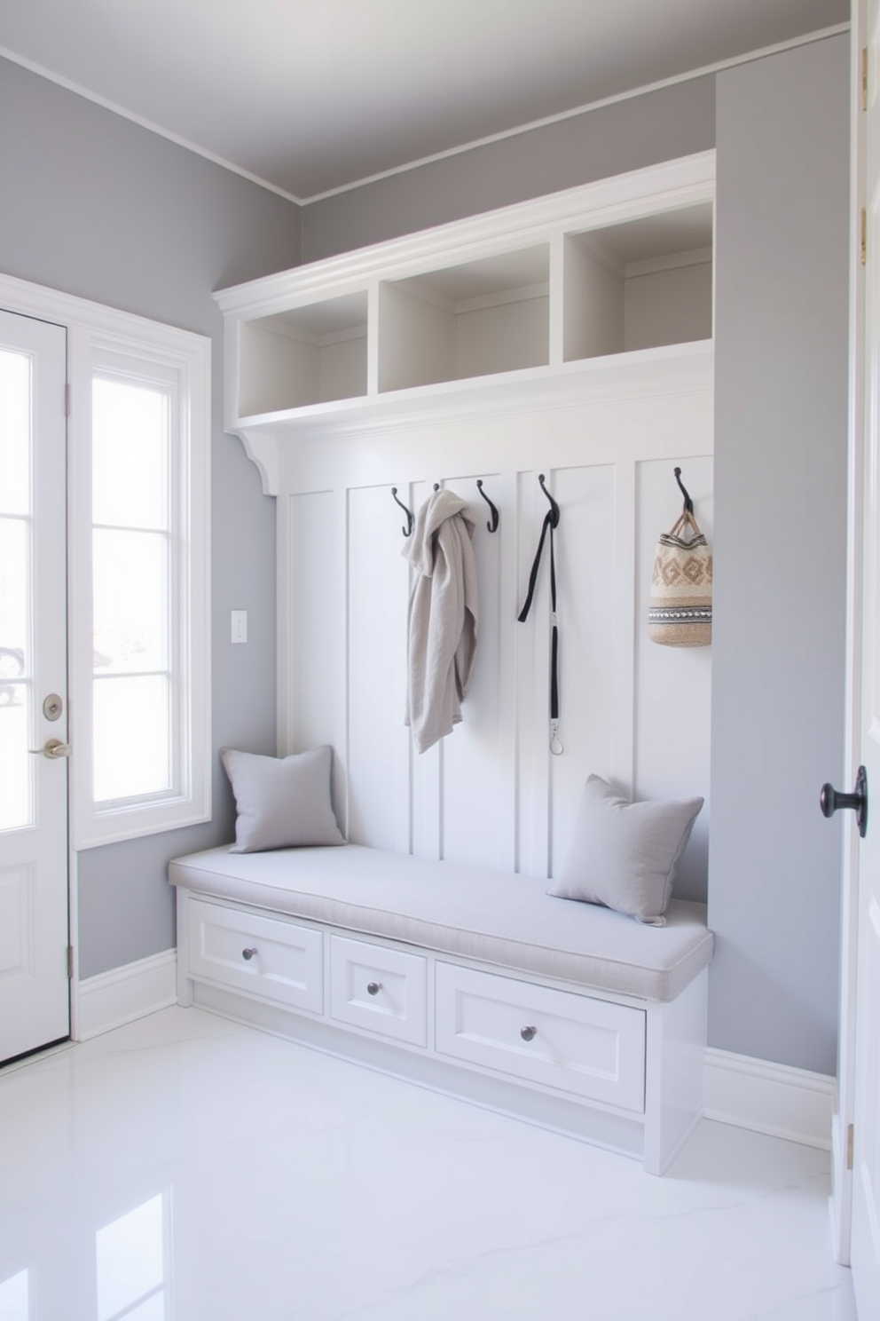 Gray Mudroom Design Ideas 30