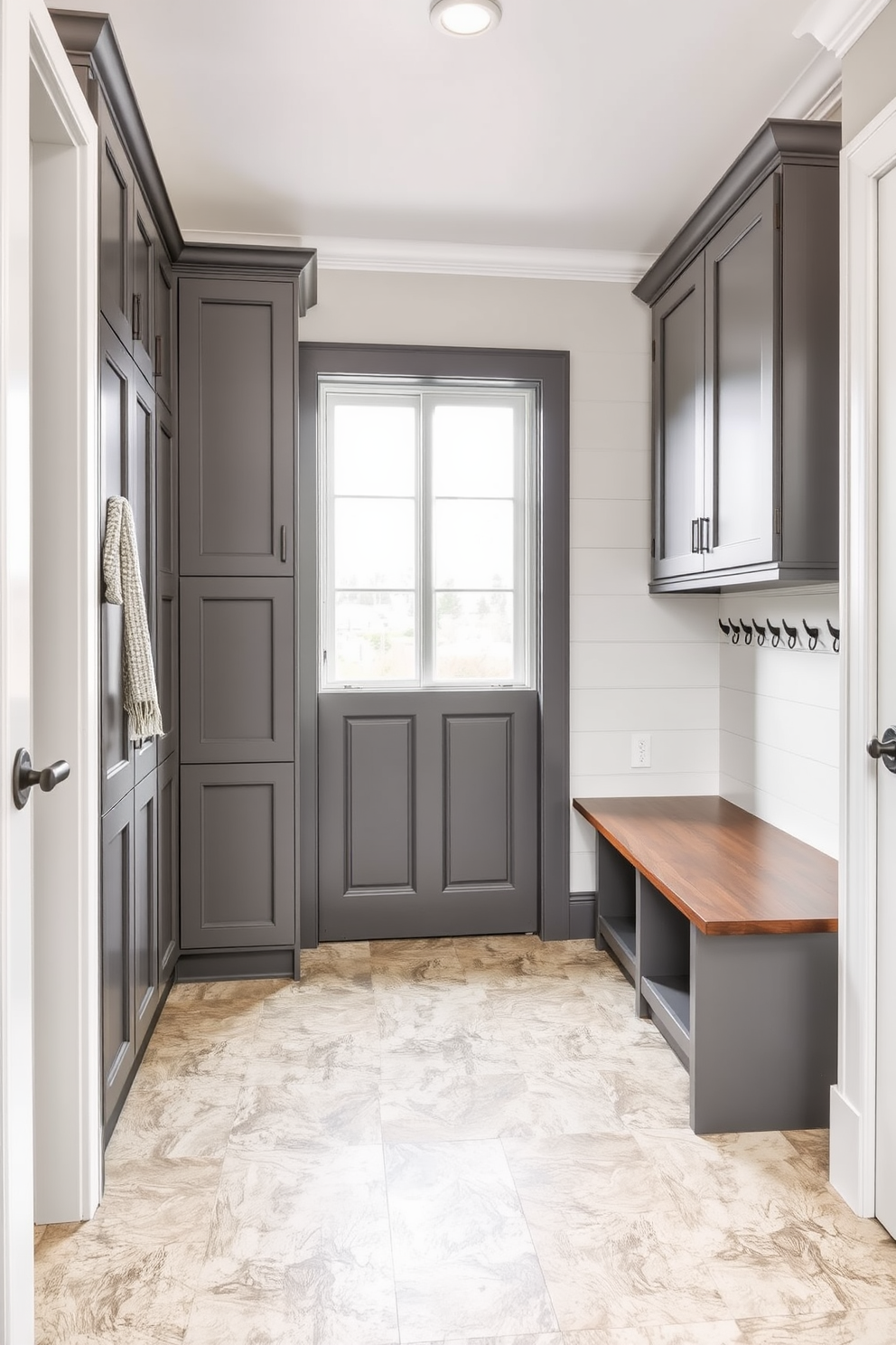 Gray Mudroom Design Ideas 6