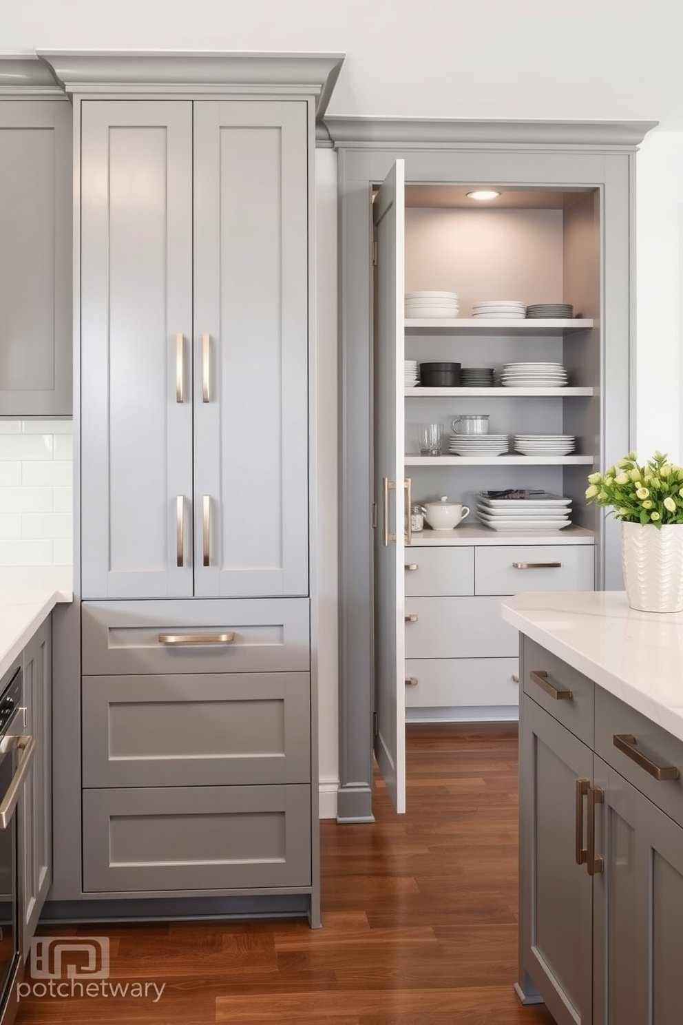 Gray Pantry Design Ideas 13