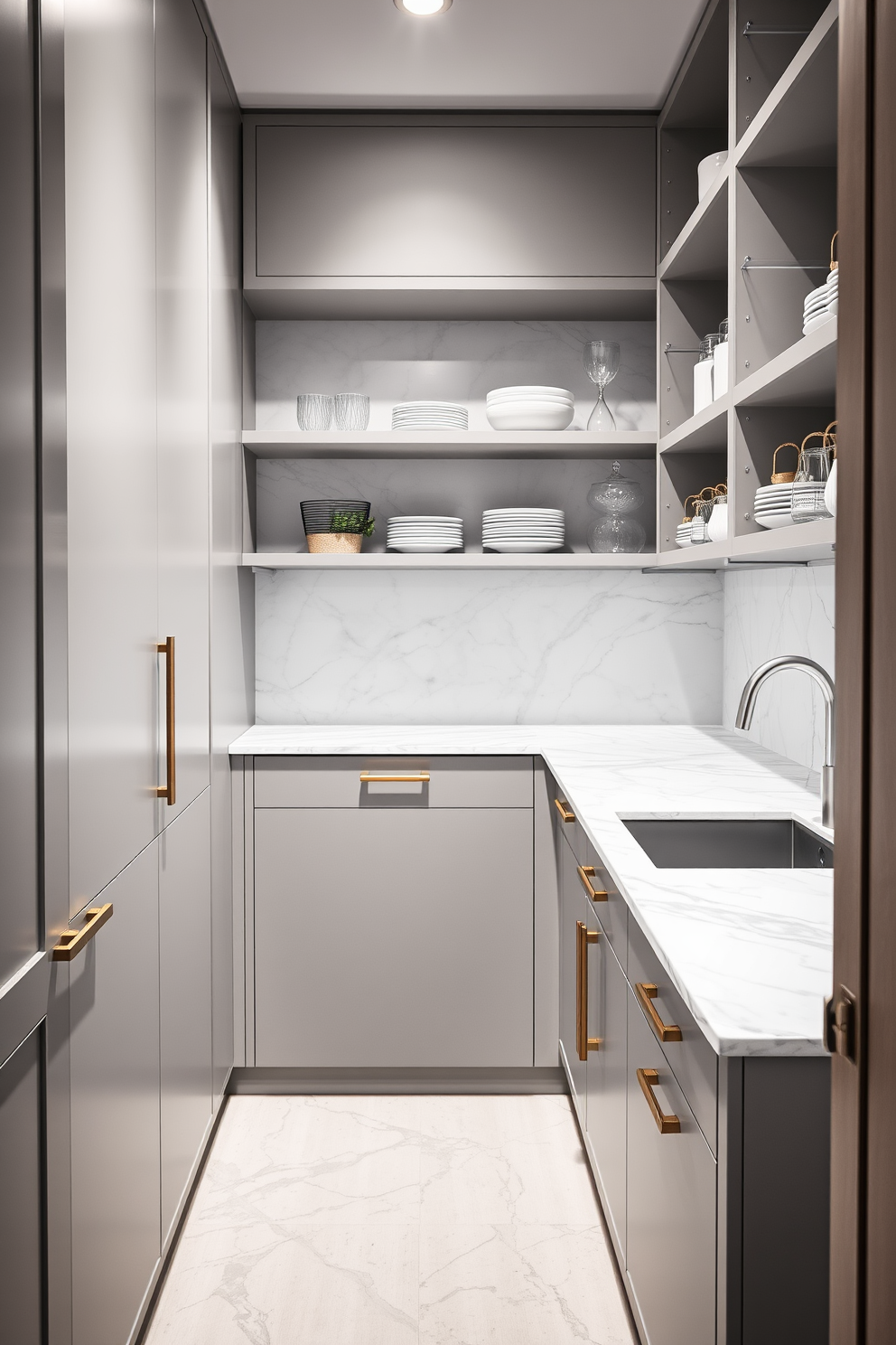 Gray Pantry Design Ideas 3