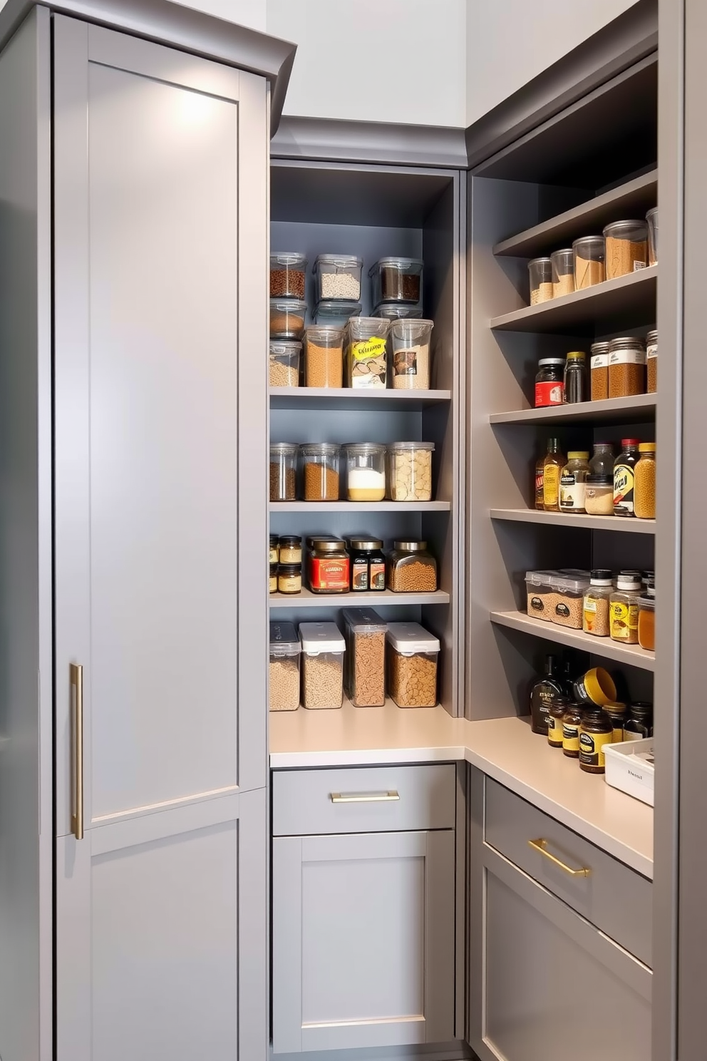 Gray Pantry Design Ideas 30