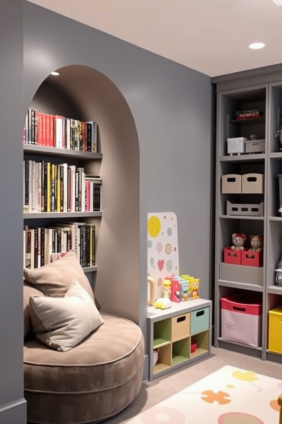 Gray Playroom Design Ideas 13