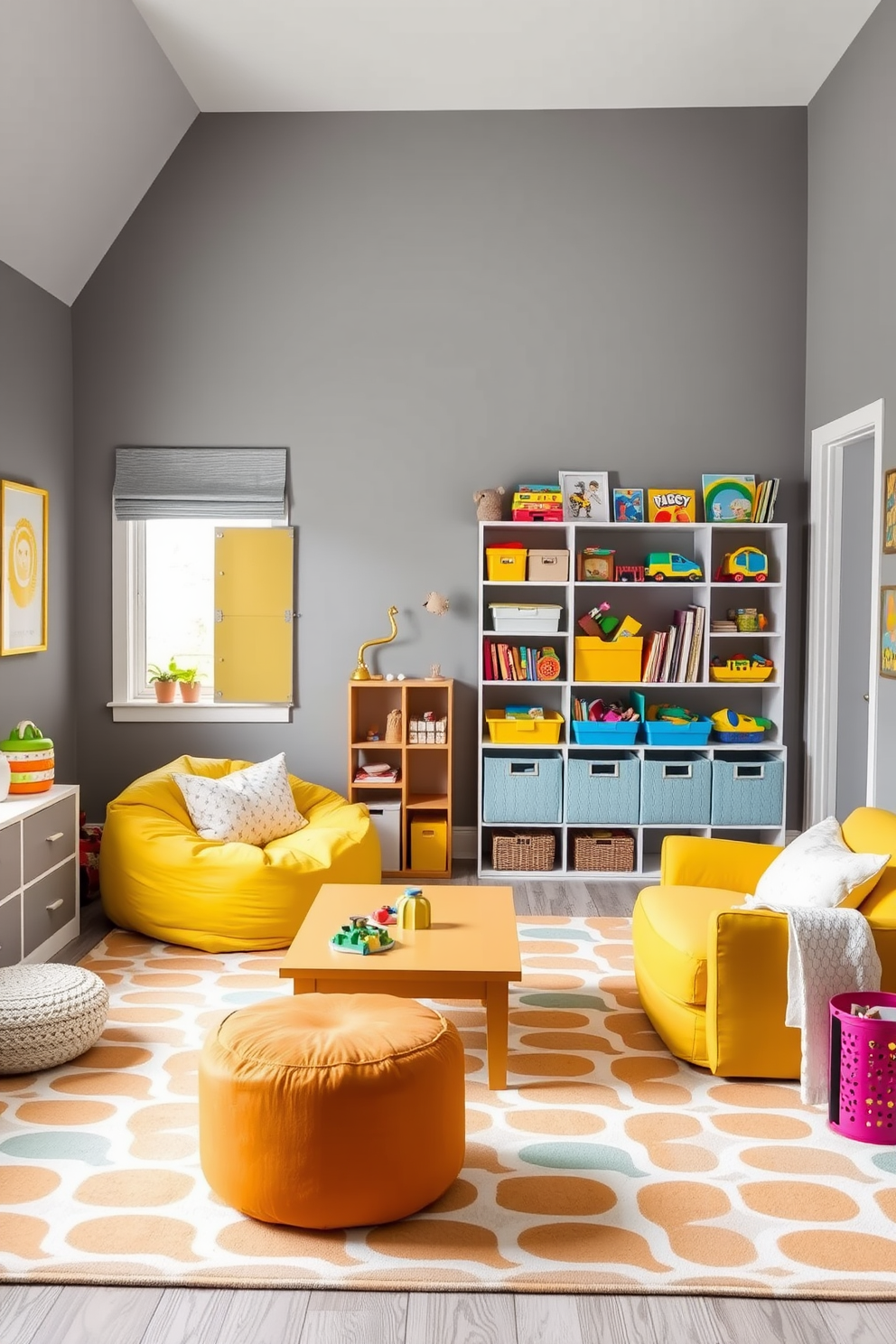 Gray Playroom Design Ideas 14