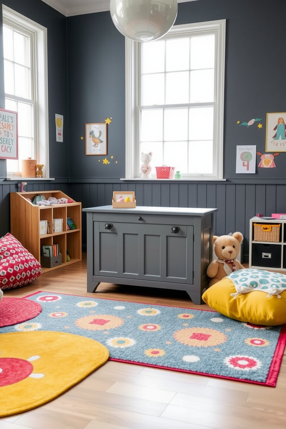 Gray Playroom Design Ideas 19