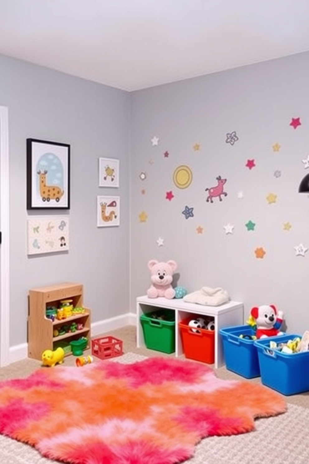 Gray Playroom Design Ideas 4