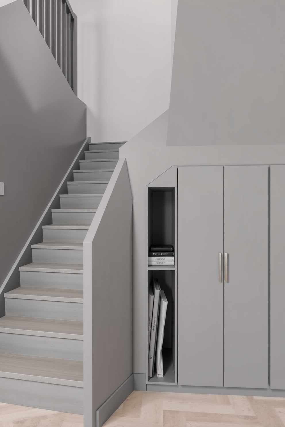 Gray Staircase Design Ideas 10