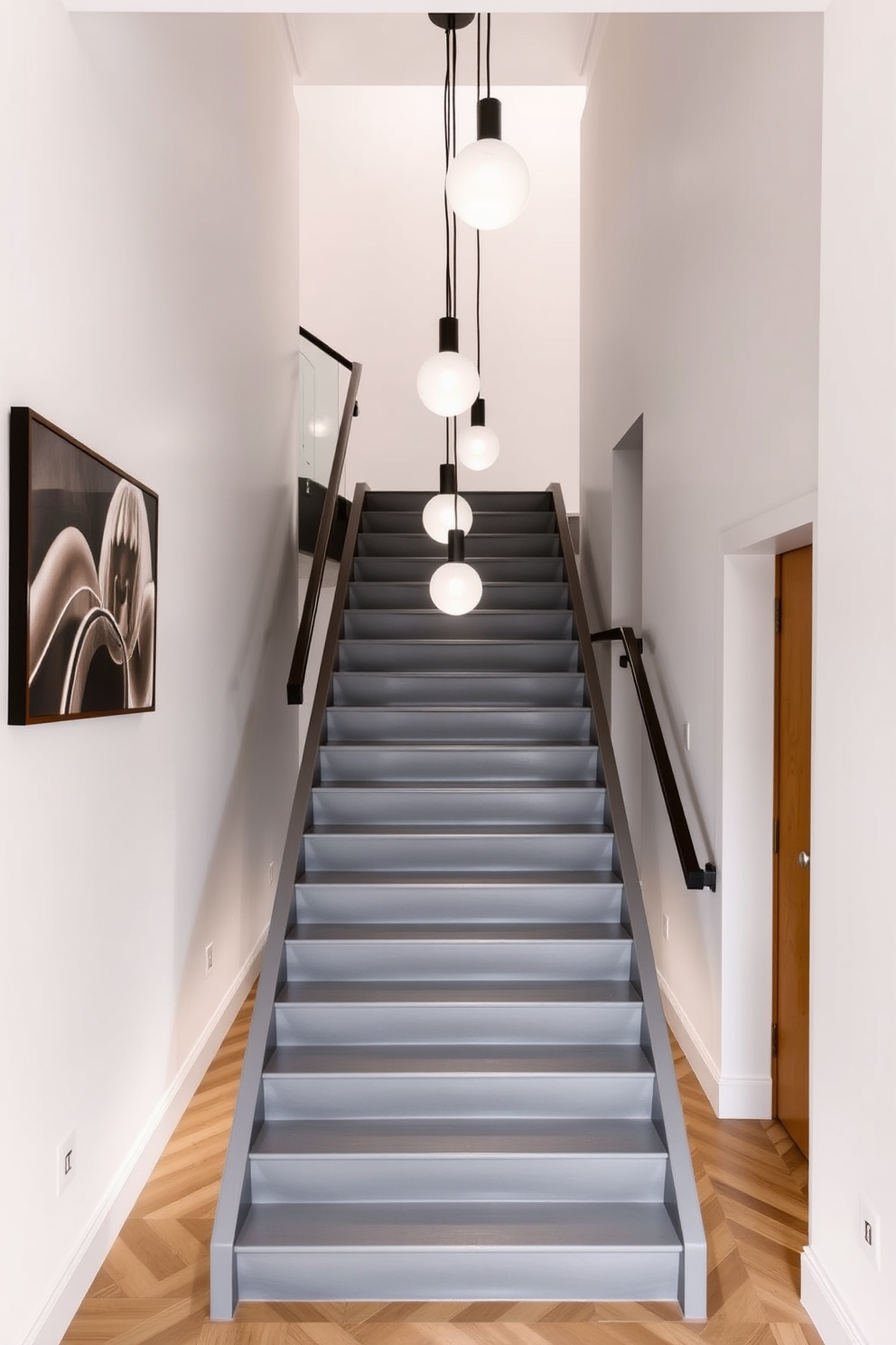 Gray Staircase Design Ideas 18