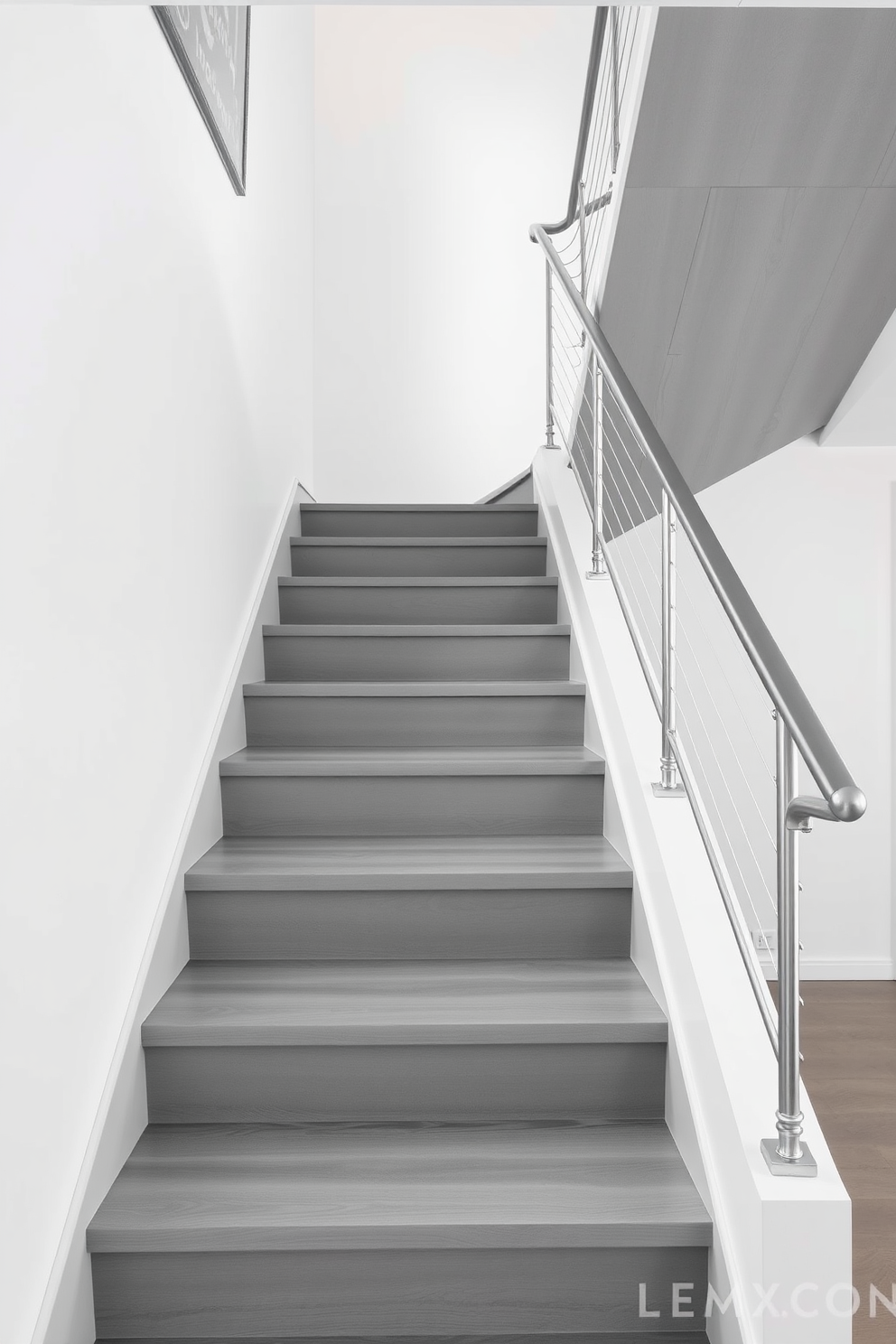 Gray Staircase Design Ideas 26