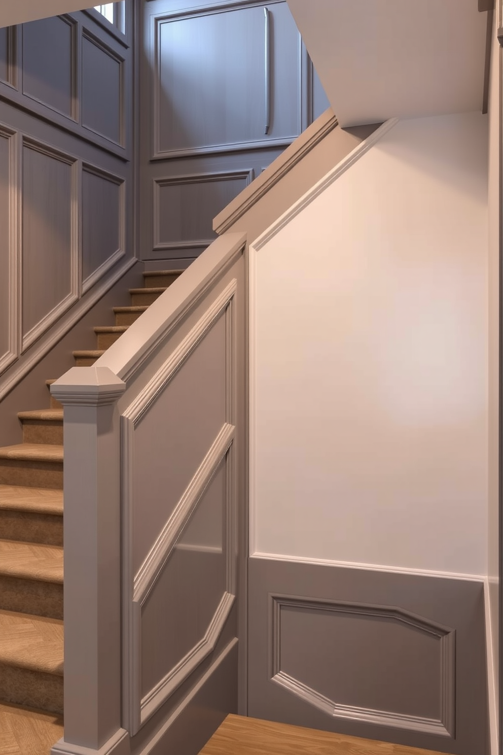 Gray Staircase Design Ideas 28