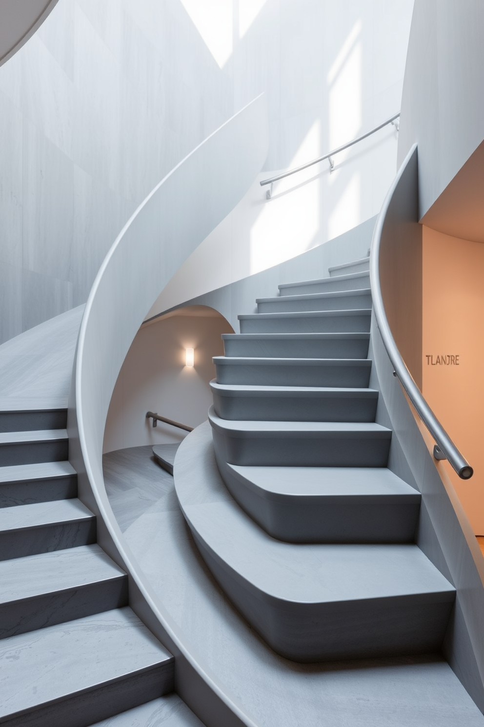 Gray Staircase Design Ideas 30