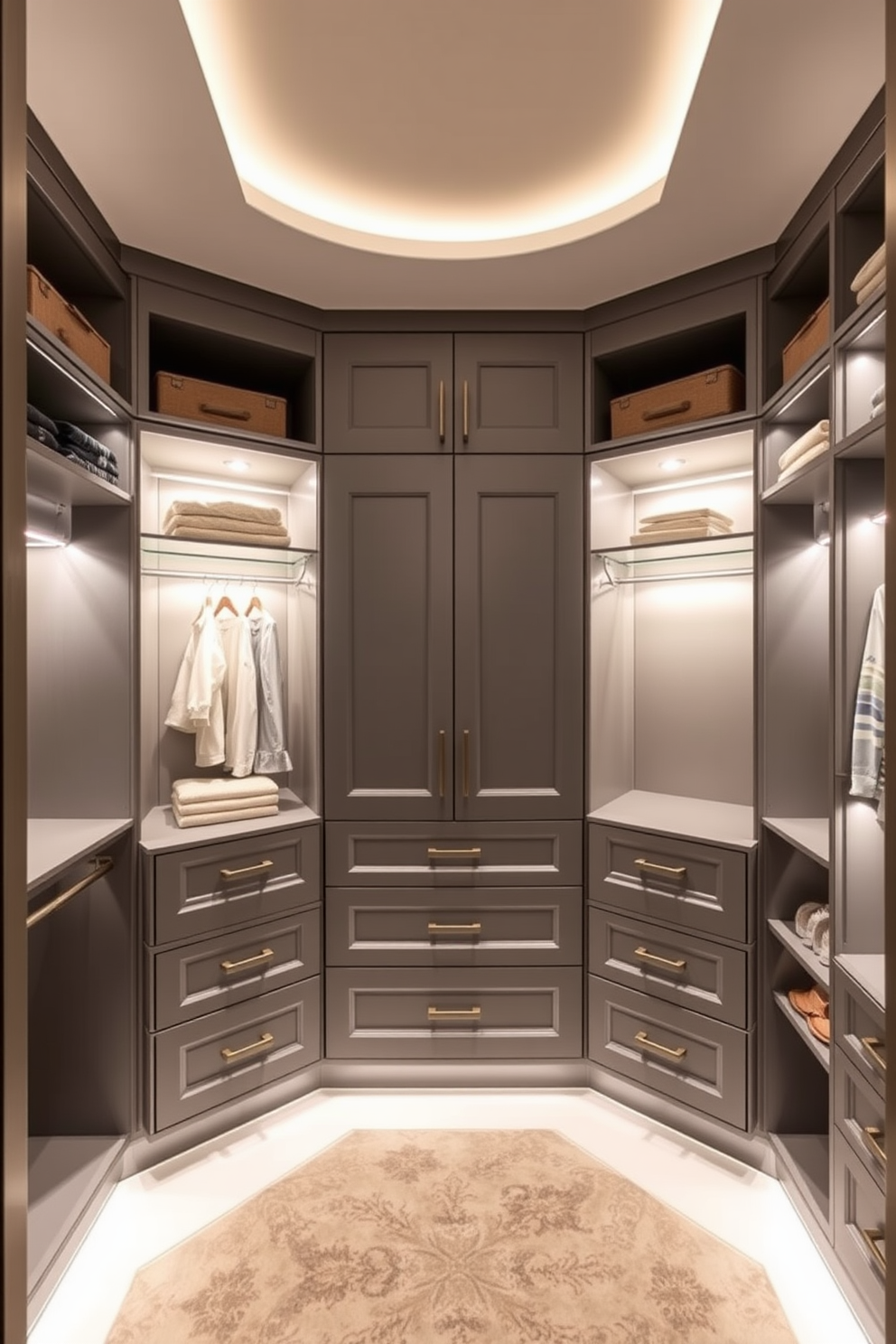 Gray Walk In Closet Design Ideas 11