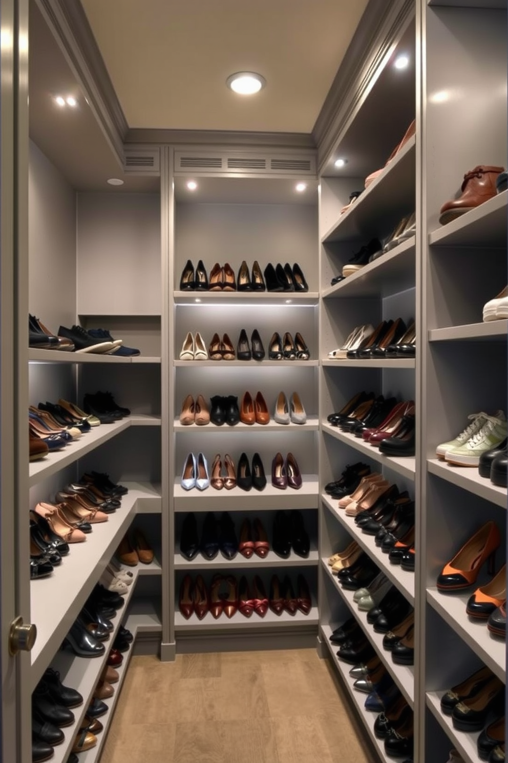 Gray Walk In Closet Design Ideas 16