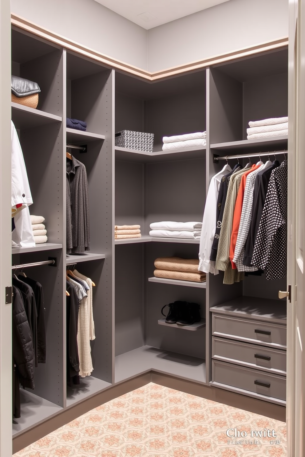 Gray Walk In Closet Design Ideas 26