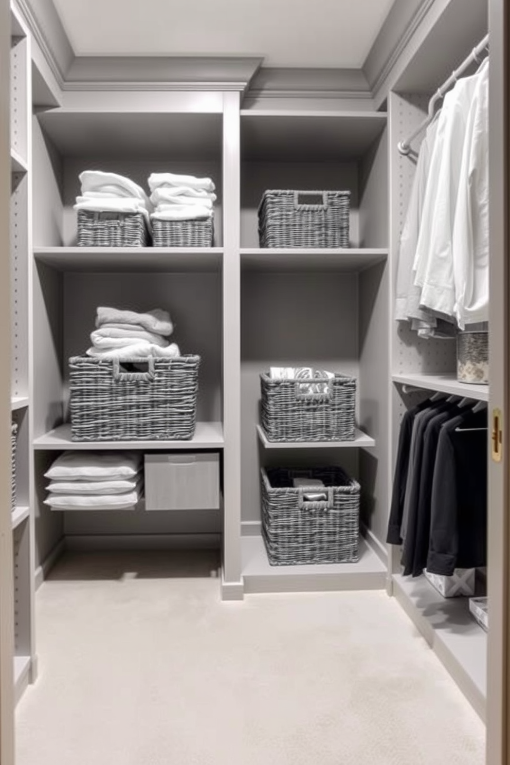 Gray Walk In Closet Design Ideas 28