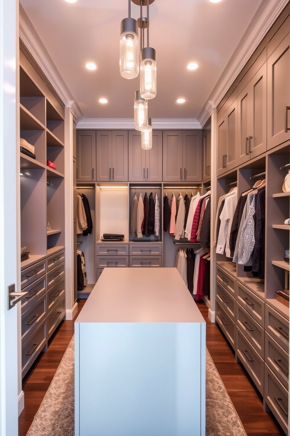 Gray Walk In Closet Design Ideas 6