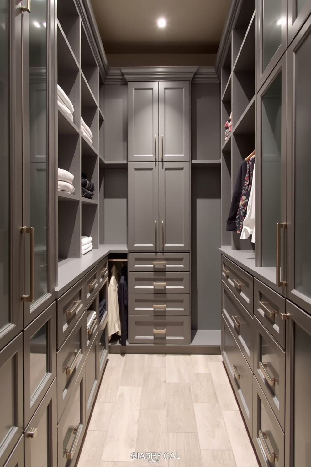 Gray Walk In Closet Design Ideas 7