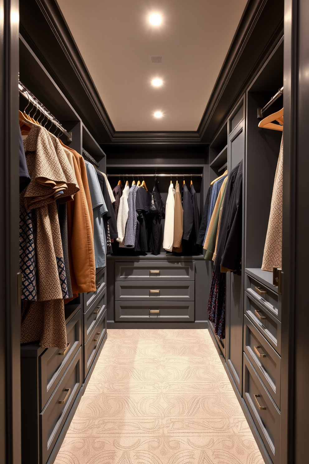 Gray Walk In Closet Design Ideas 9