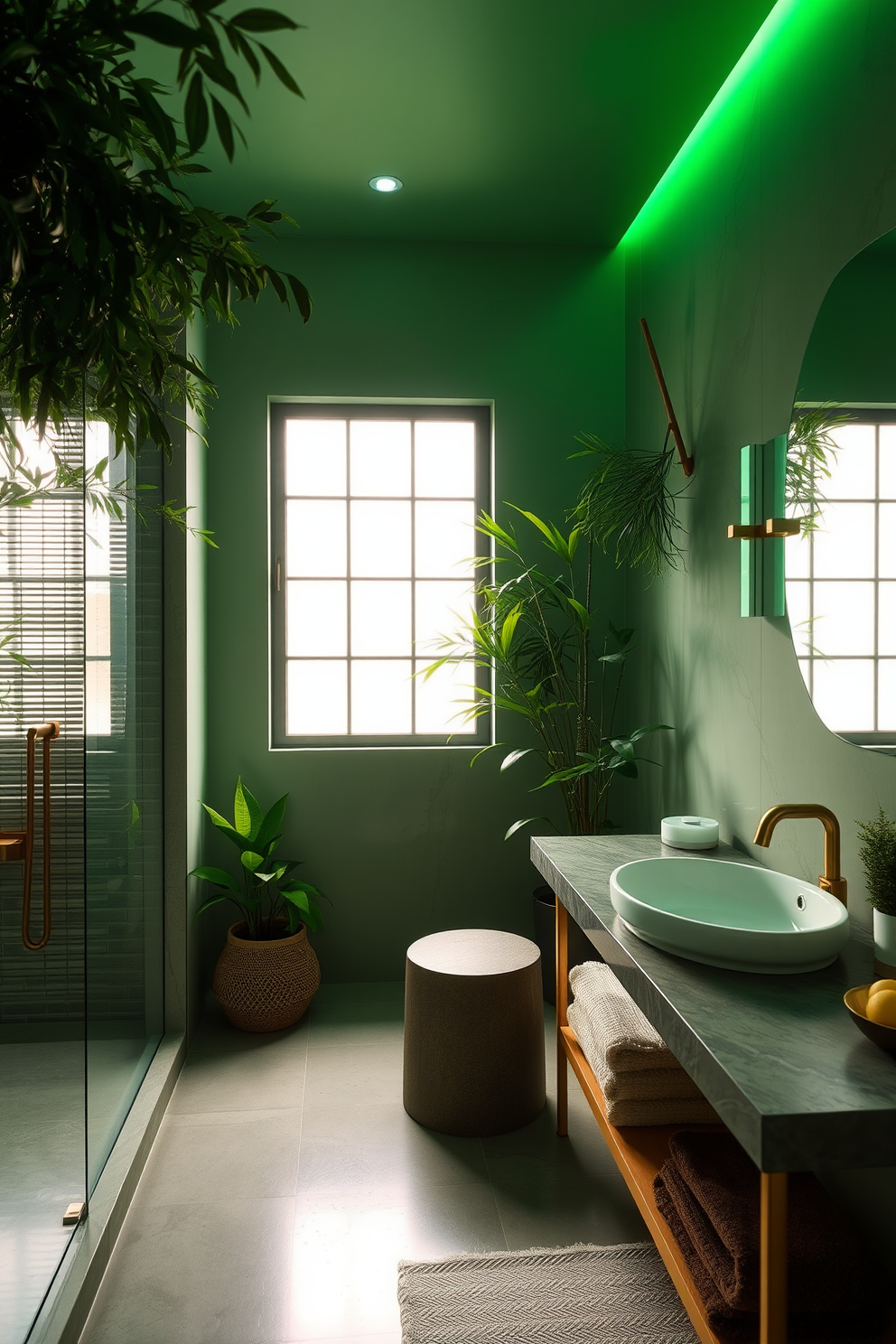 Green Bathroom Design Ideas 22