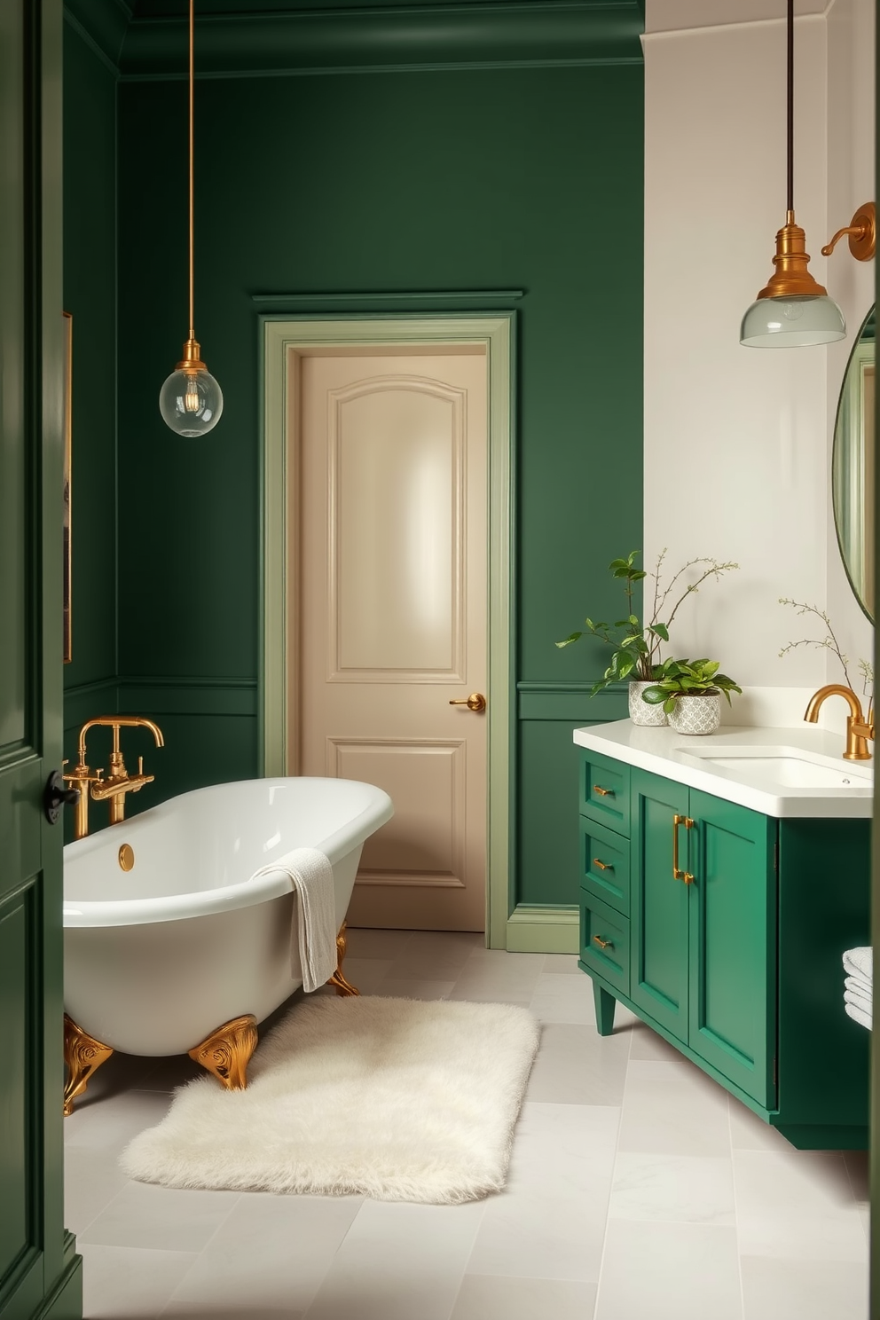 Green Bathroom Design Ideas 24