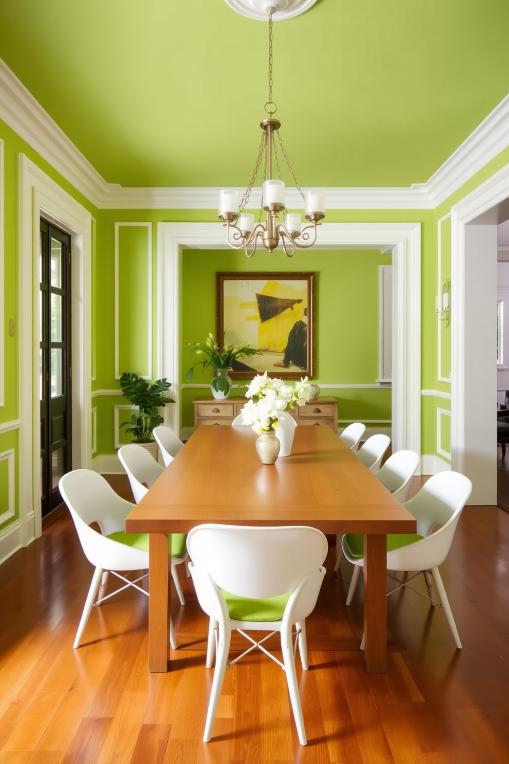 Green Dining Room Design Ideas 1