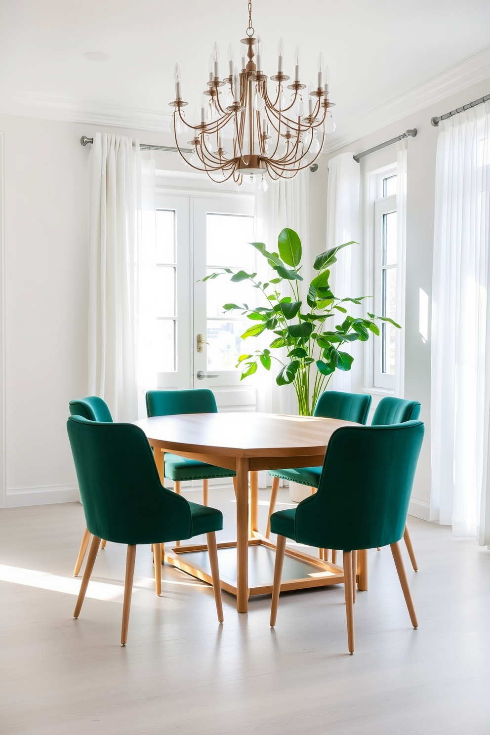 Green Dining Room Design Ideas 11