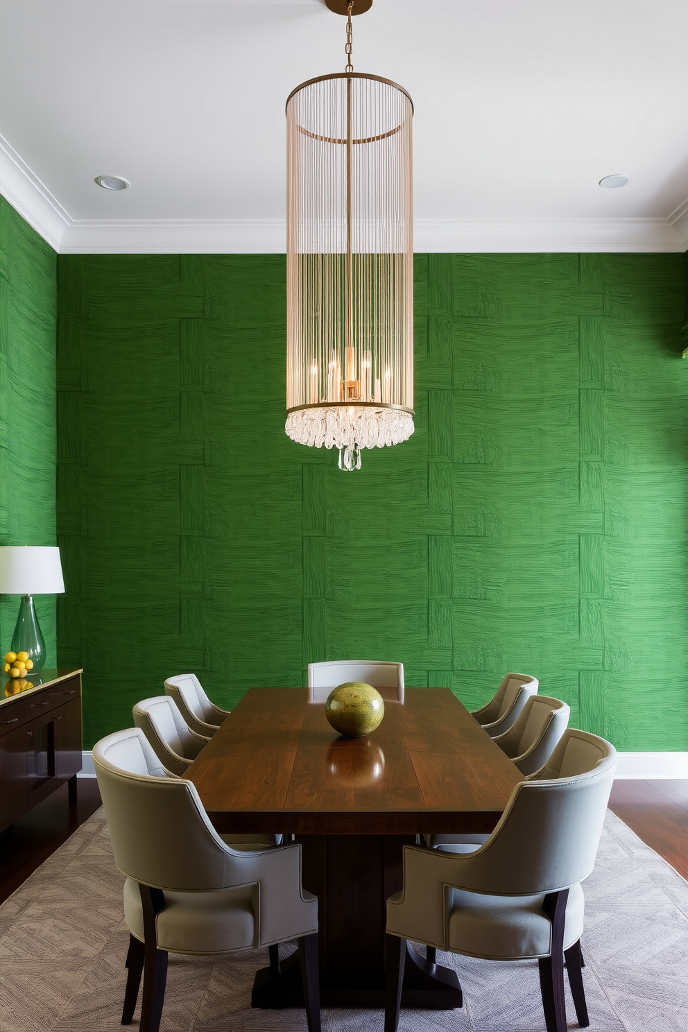 Green Dining Room Design Ideas 20