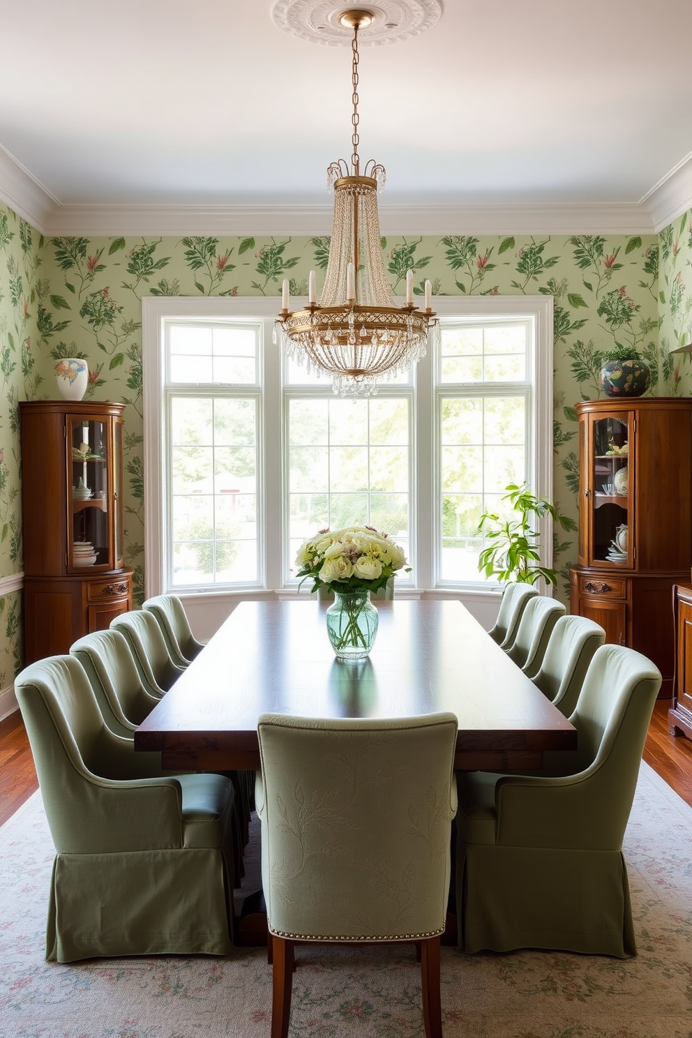 Green Dining Room Design Ideas 4