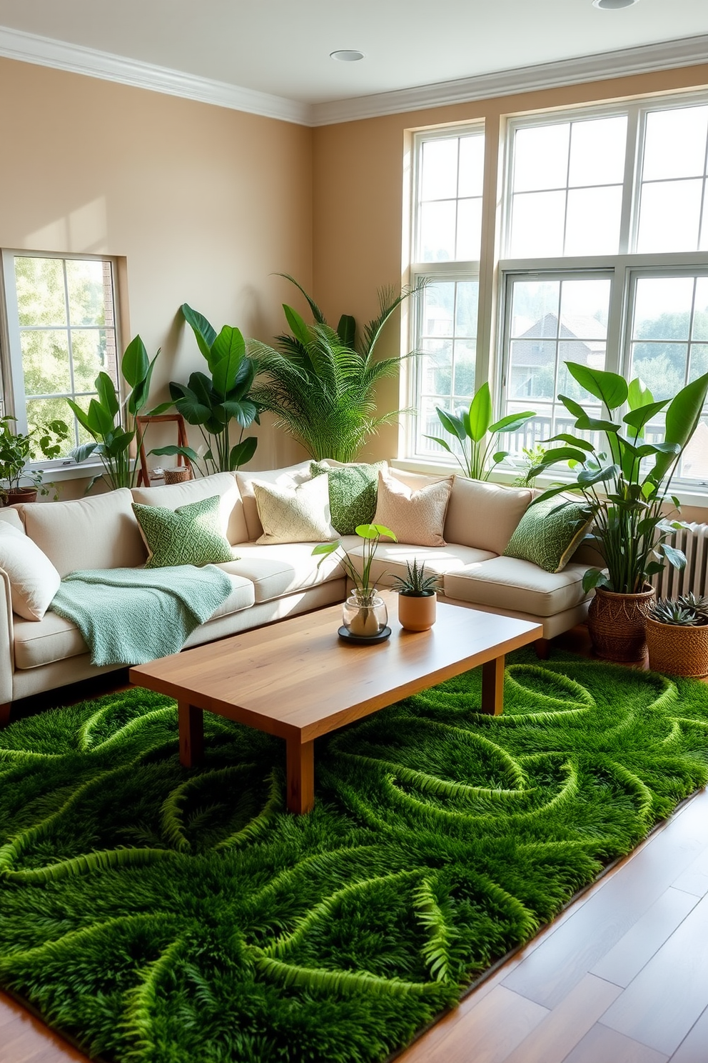 Green Family Room Design Ideas 12