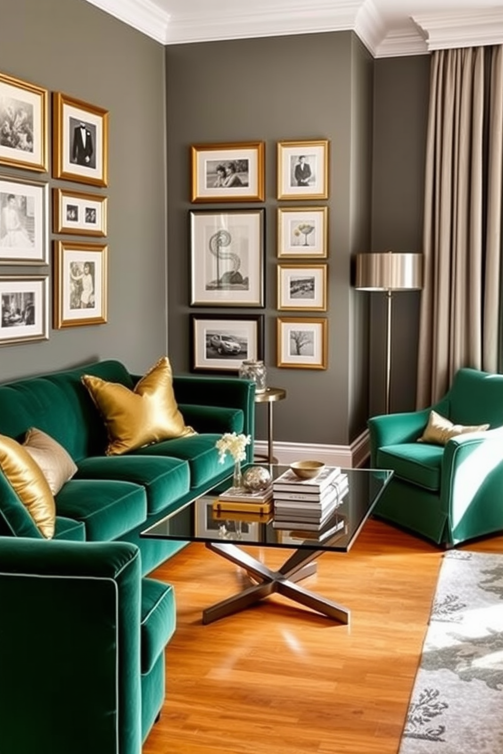 Green Family Room Design Ideas 17