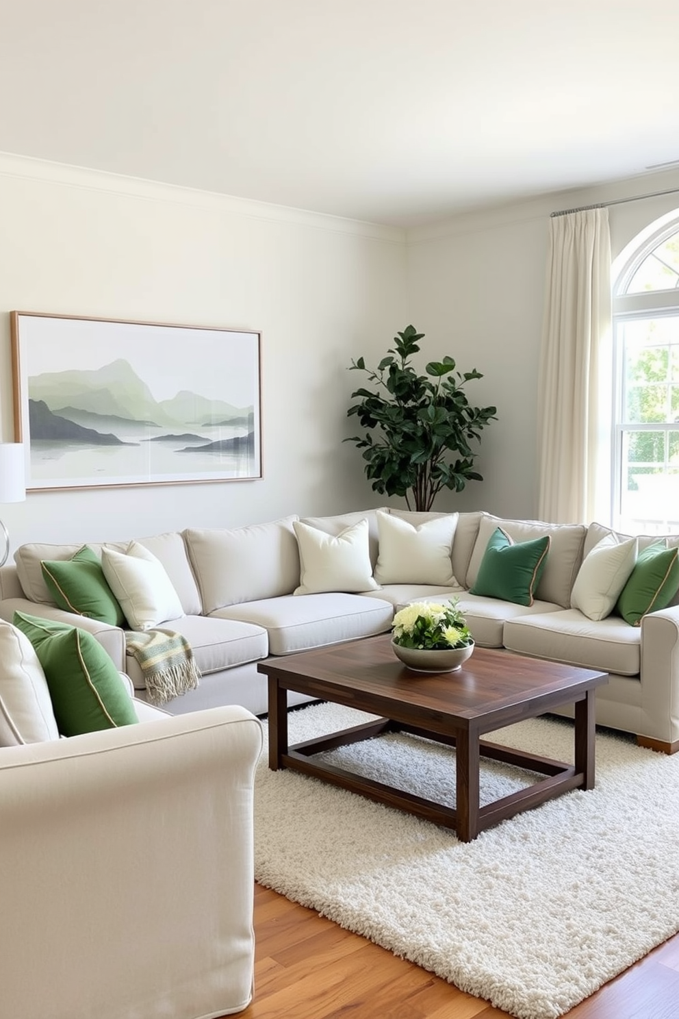 Green Family Room Design Ideas 27