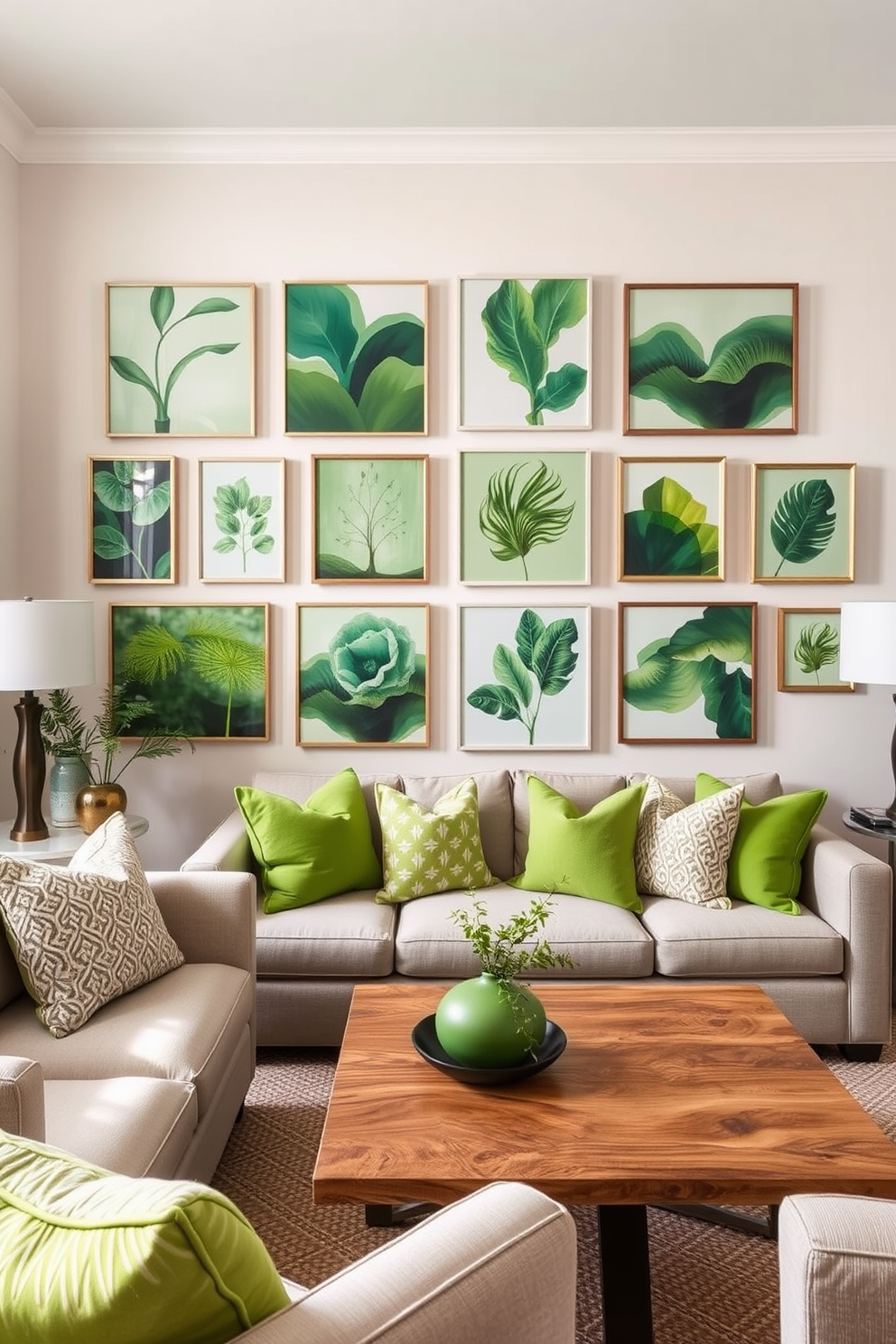 Green Family Room Design Ideas 9