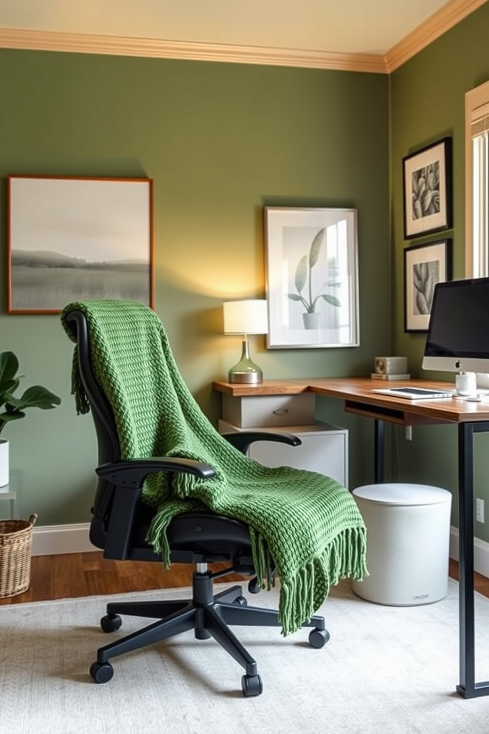 Green Home Office Design Ideas 15