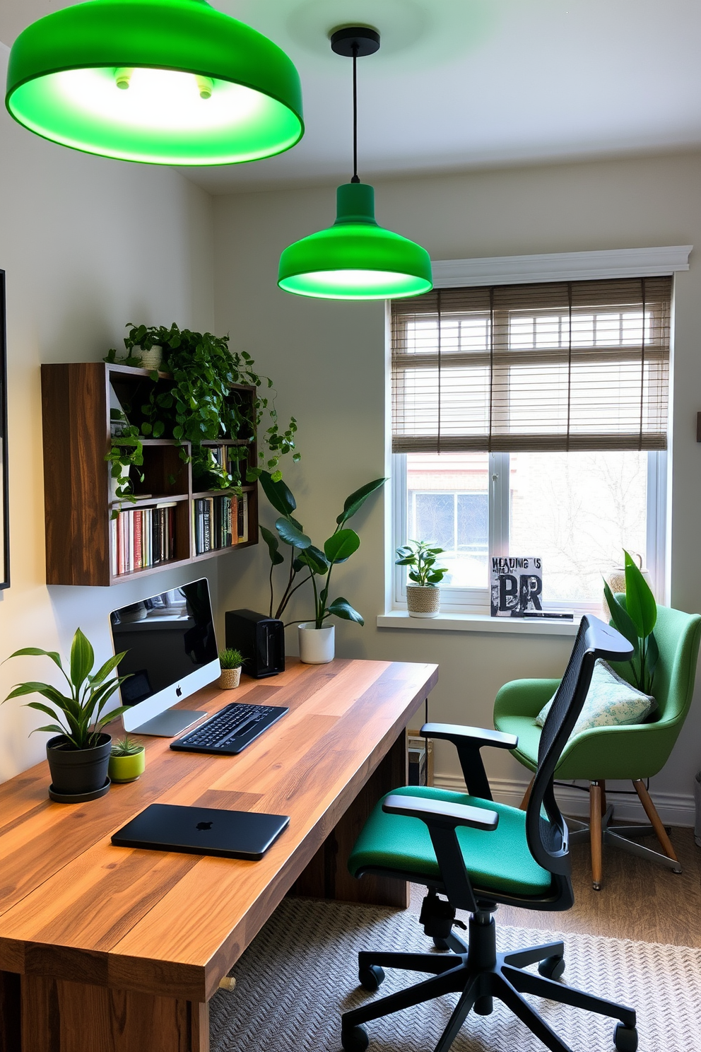 Green Home Office Design Ideas 18