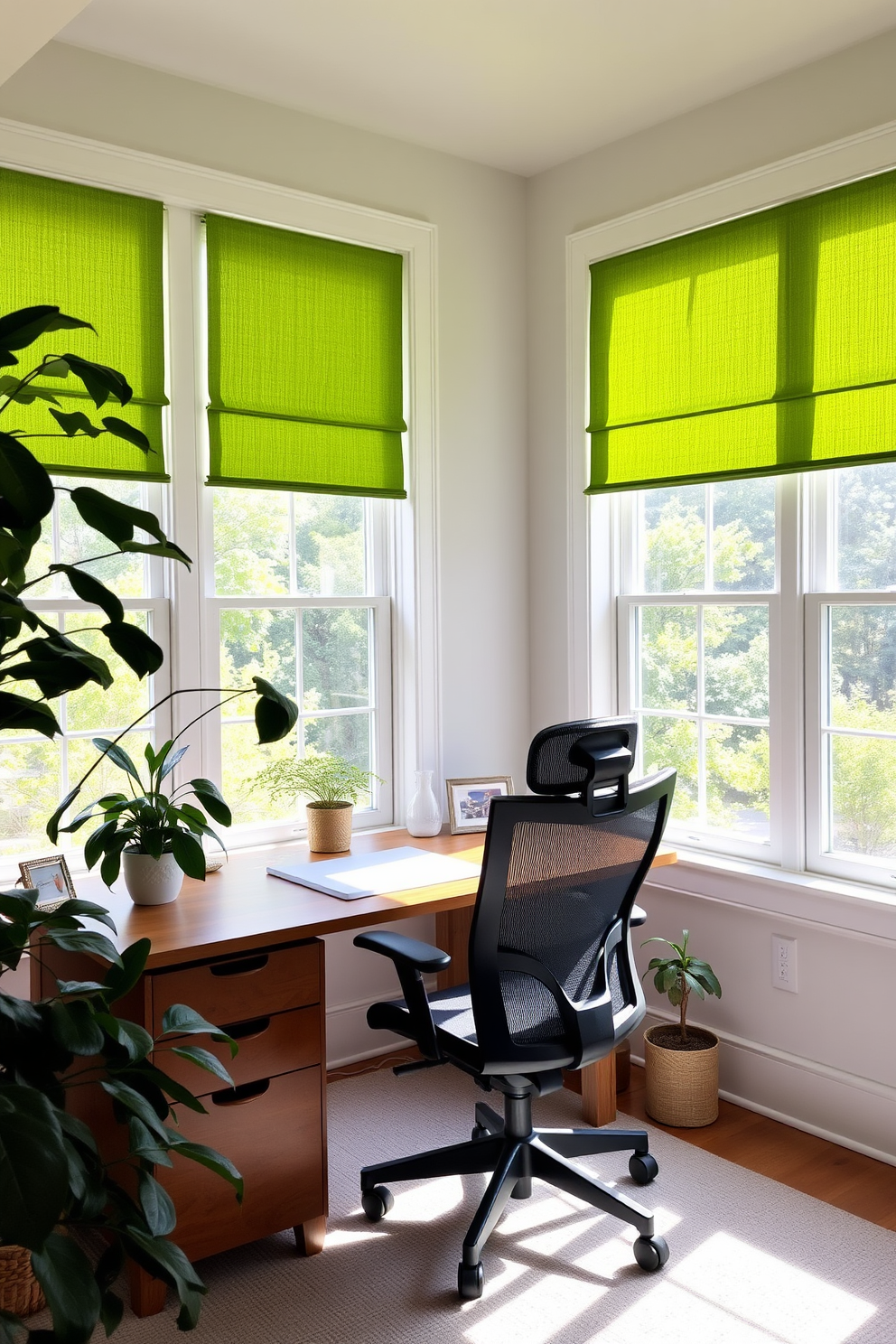 Green Home Office Design Ideas 7